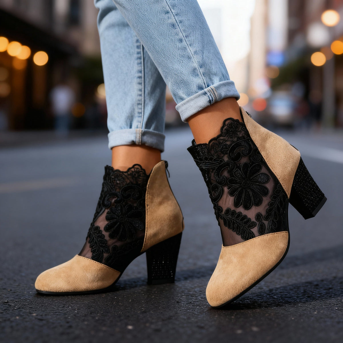 Ethelind | Comfort Block Heels