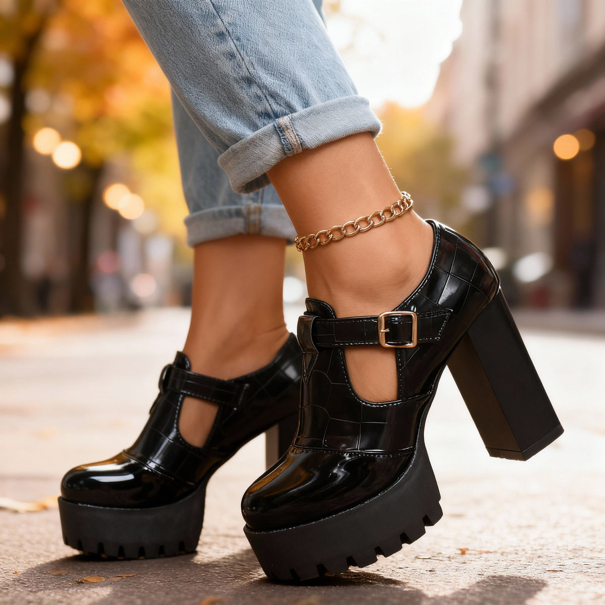 Dulcie | Comfort Block Heels