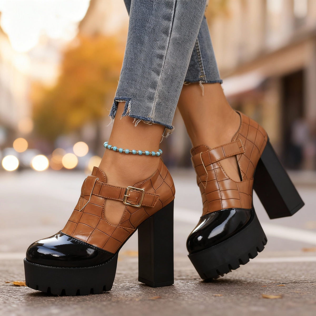 Dulcie | Comfort Block Heels
