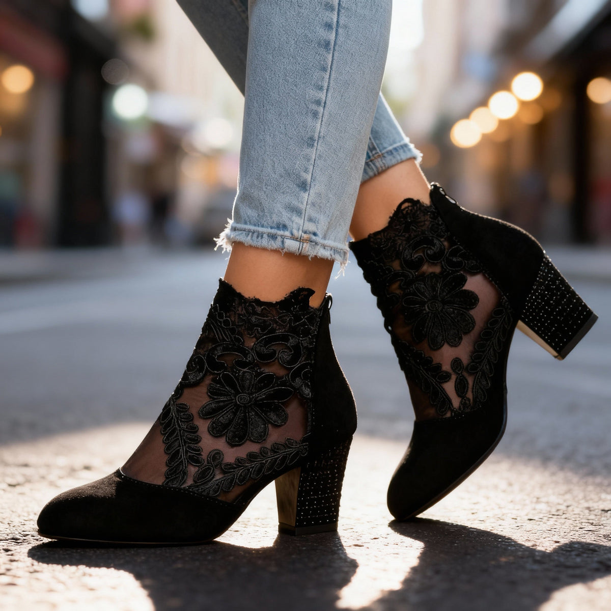 Ethelind | Comfort Block Heels
