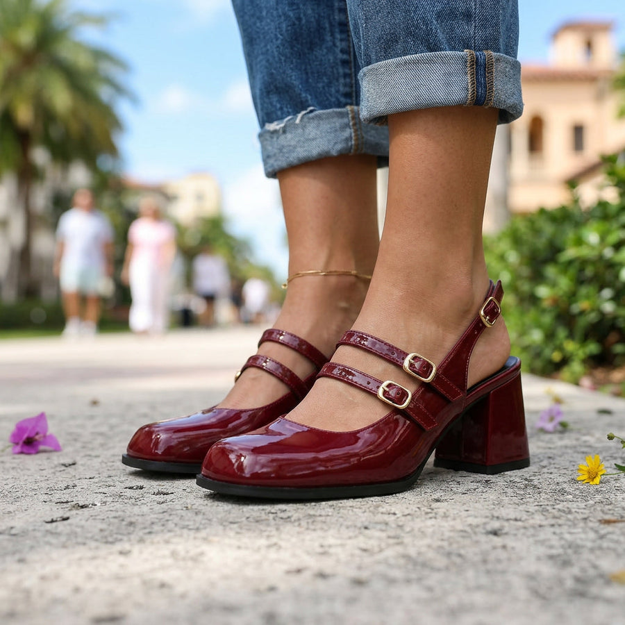 Alethea | Comfort Slingback Heels