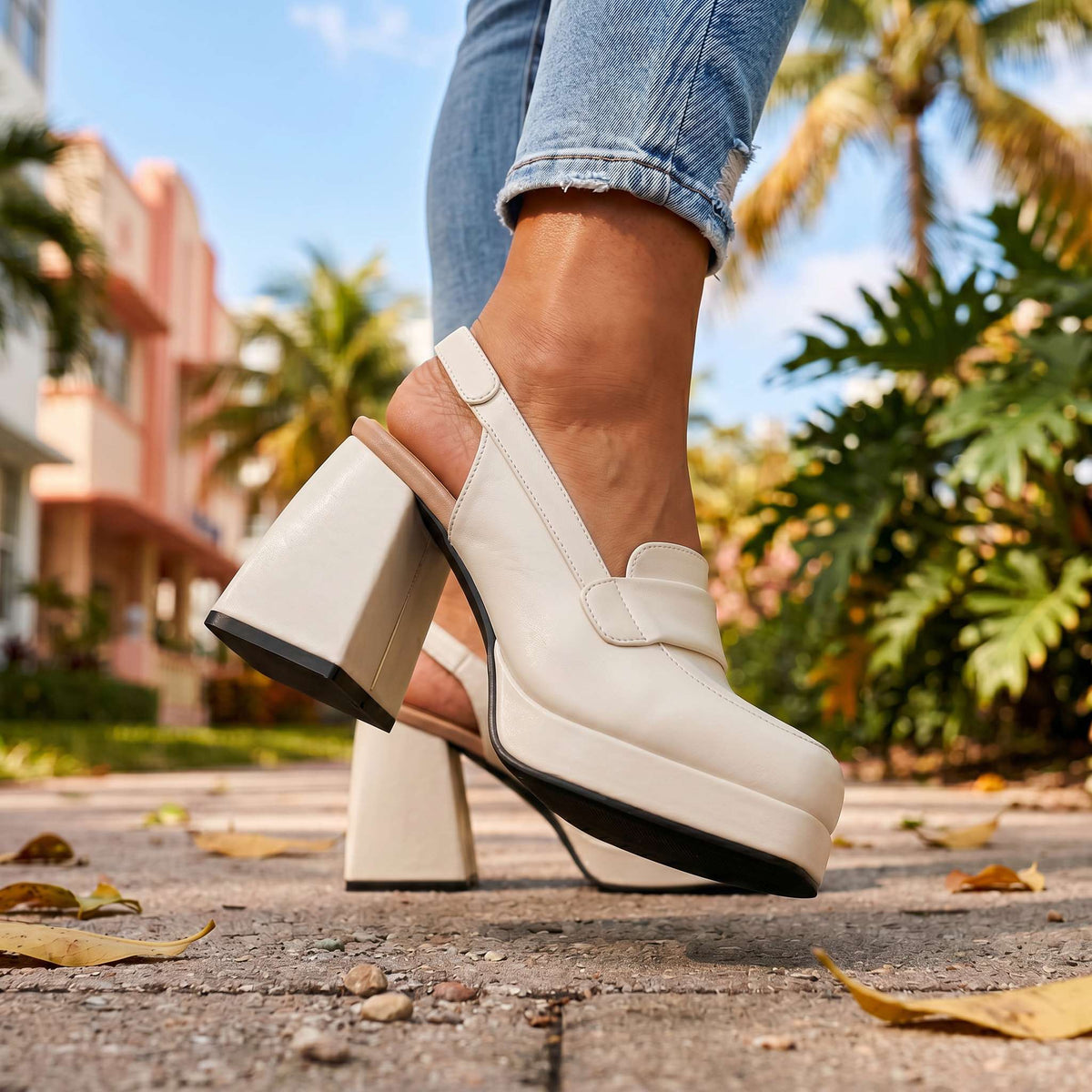 Elysia | Comfort Slingback Heels