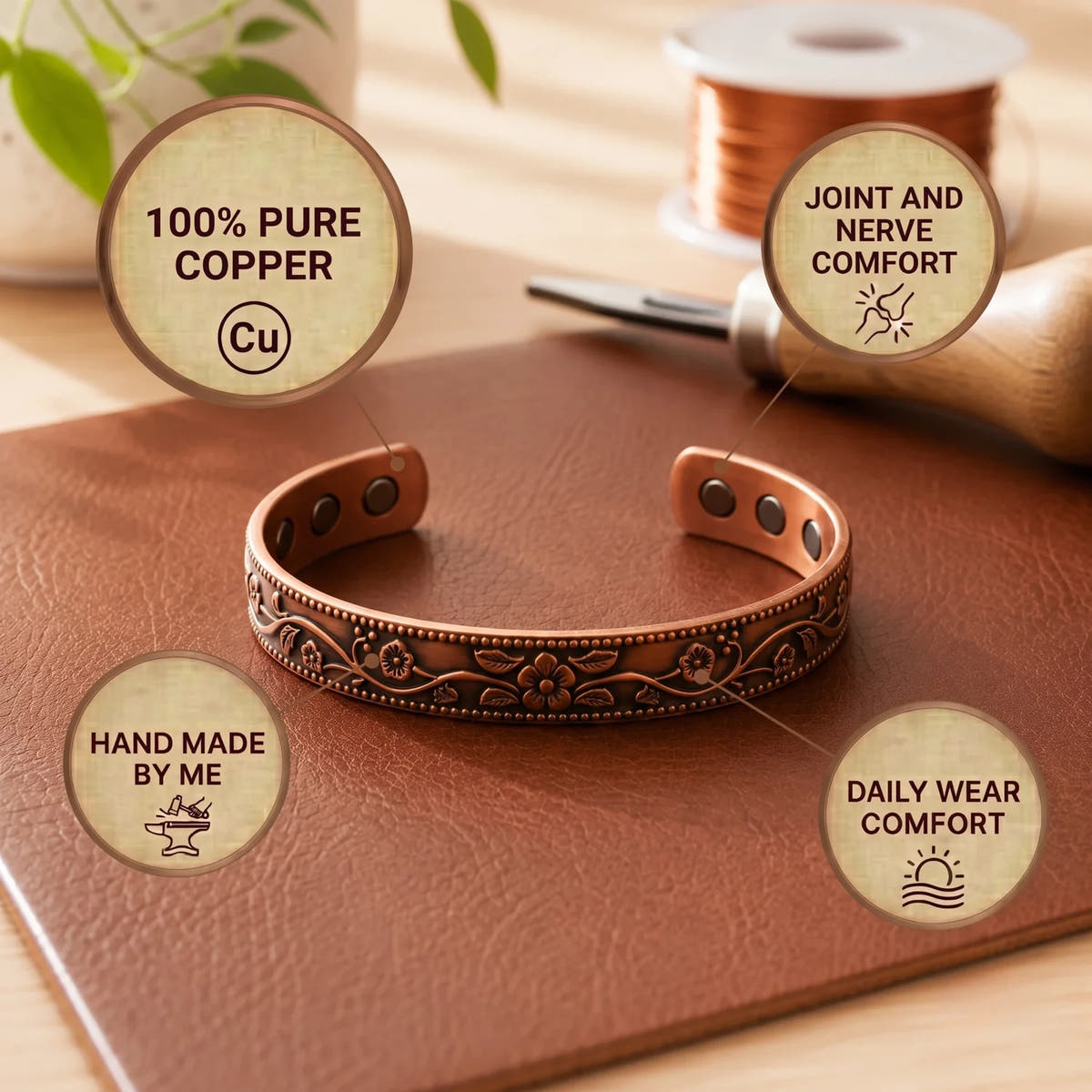 Garland Copper Bracelet