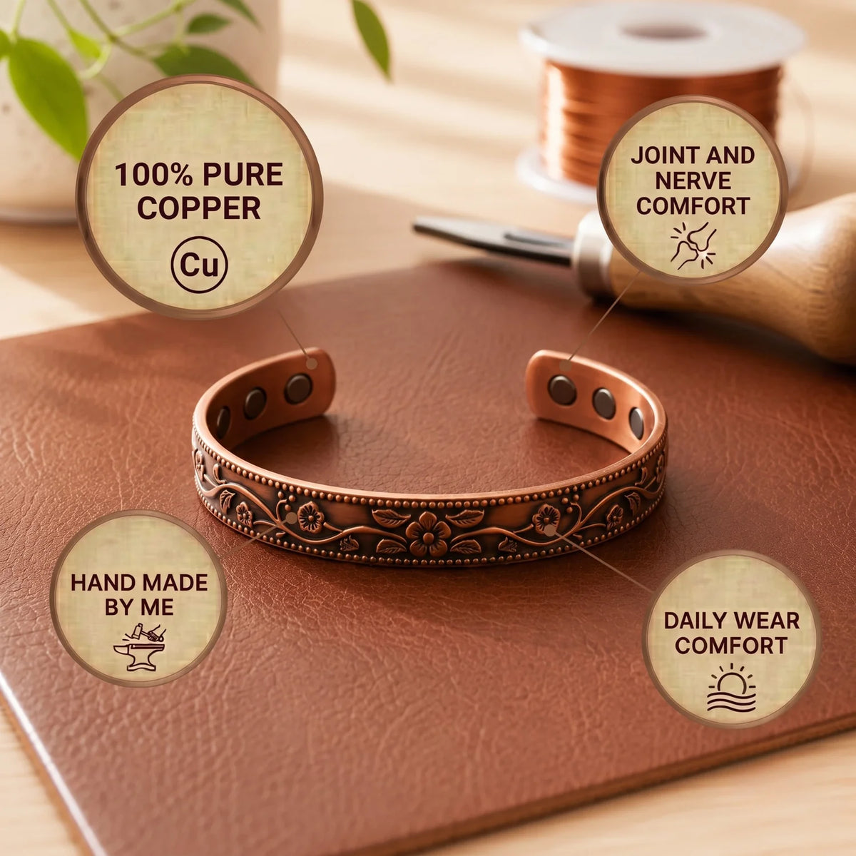 Garland Copper Bracelet