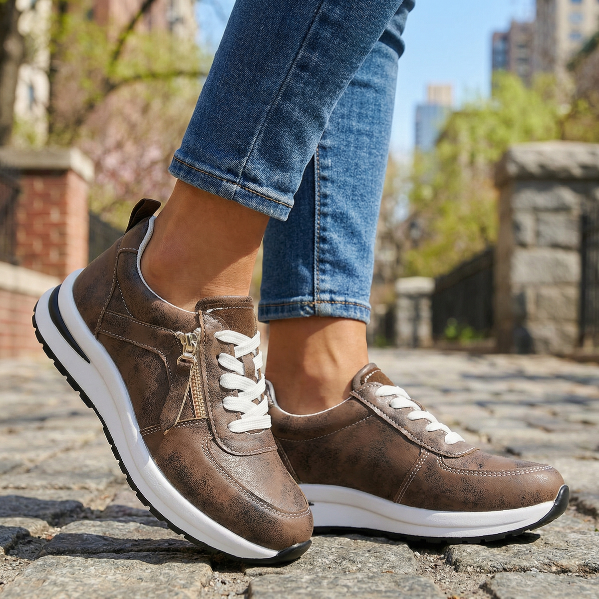 Fiorella | Comfort Wedge Sneakers