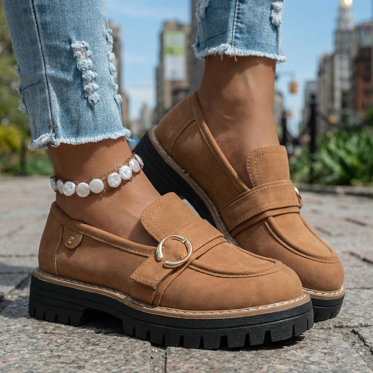 Alinda | Comfort Platform Loafers