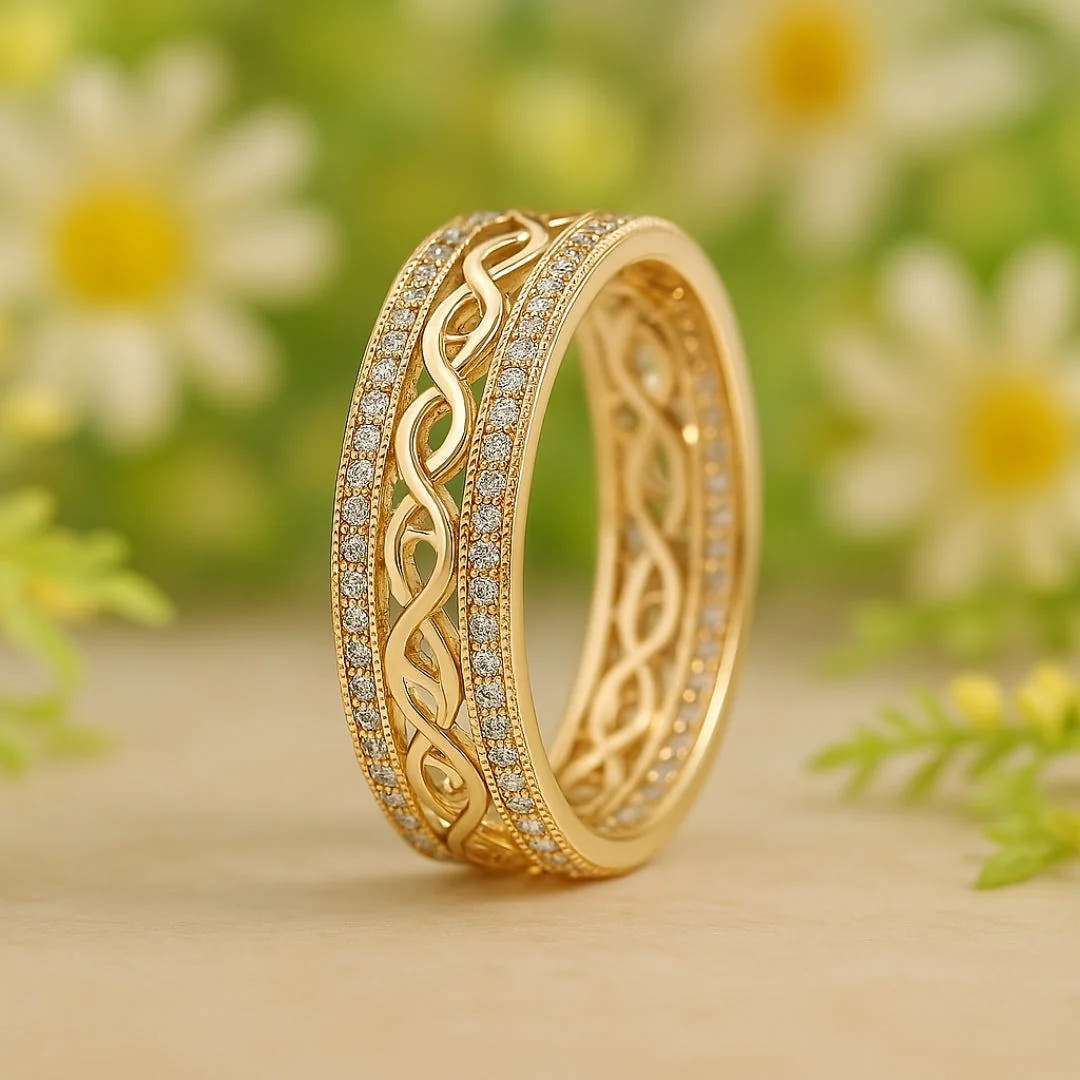 Gold Ring “Open Light”