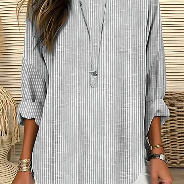 Rhea | Classic Striped Blouse