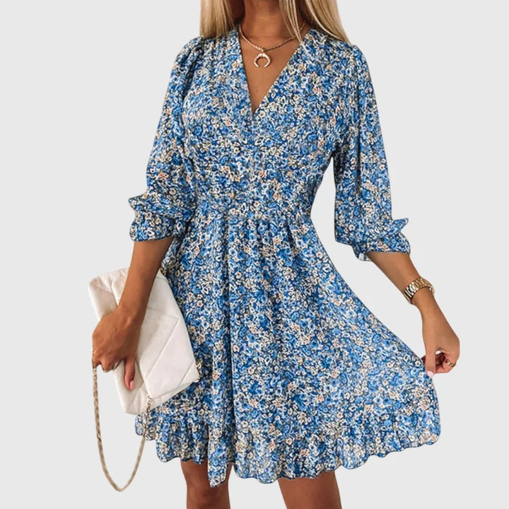 Gwendolyn | Floral Skater Mini Dress