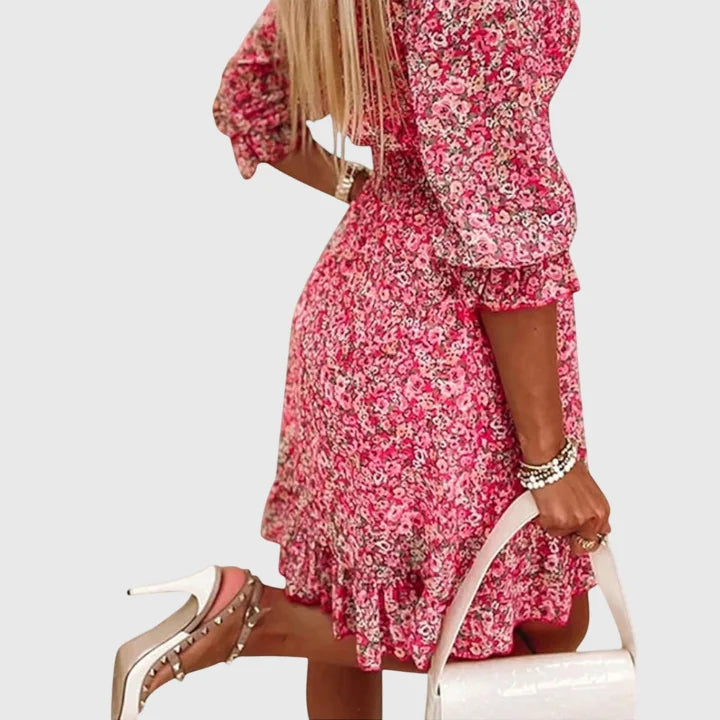 Gwendolyn | Floral Skater Mini Dress