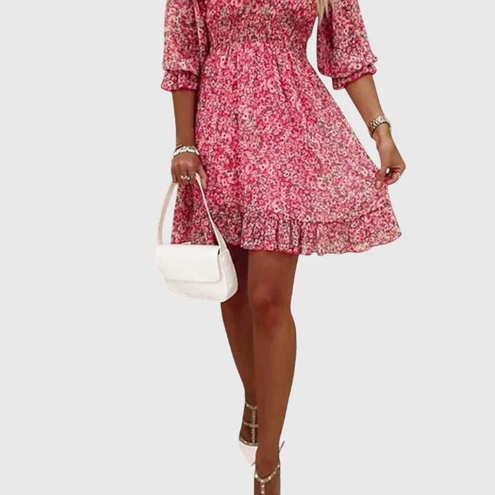 Gwendolyn | Floral Skater Mini Dress