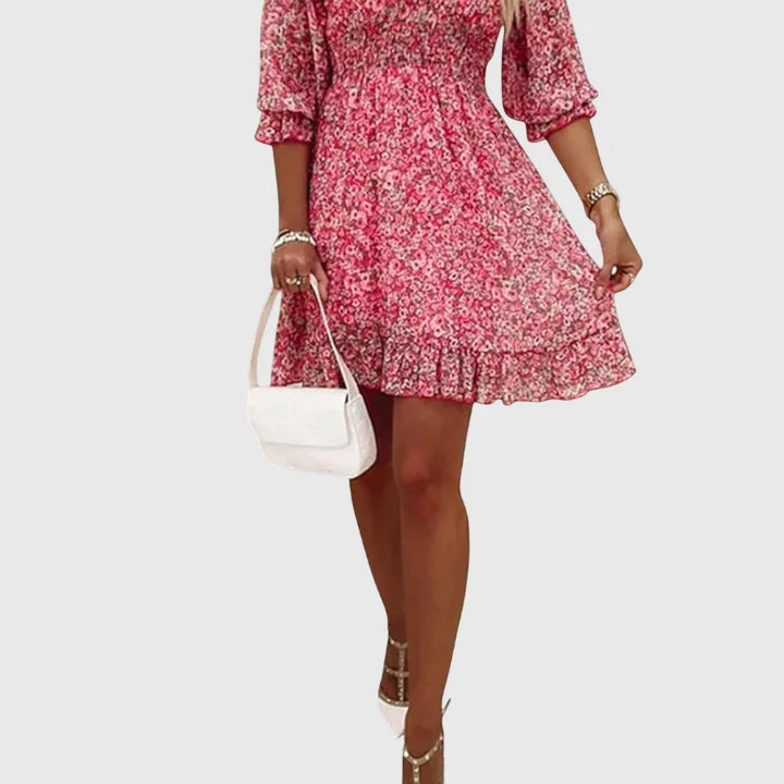 Gwendolyn | Floral Skater Mini Dress