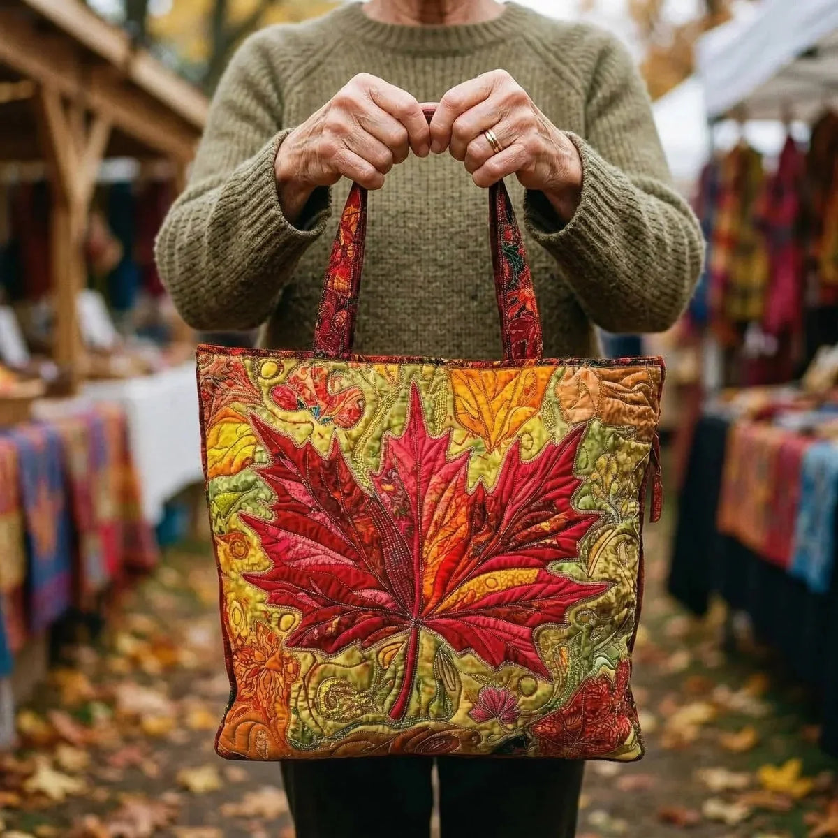 Hanna | Quilted Maple Sunset Tote