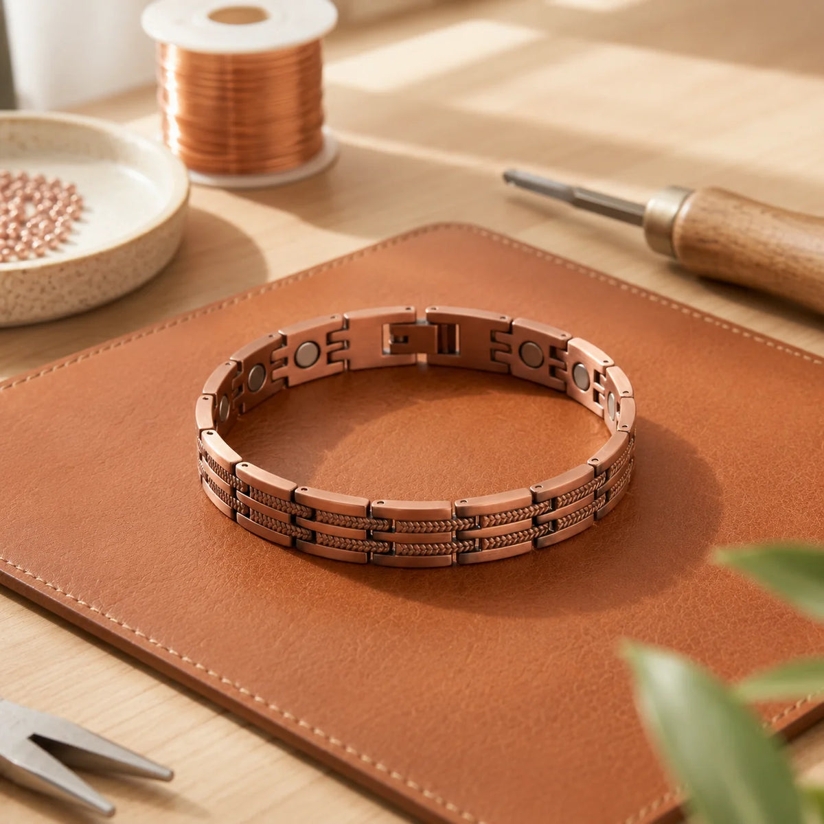 Hatch Men's Copper Bracelet