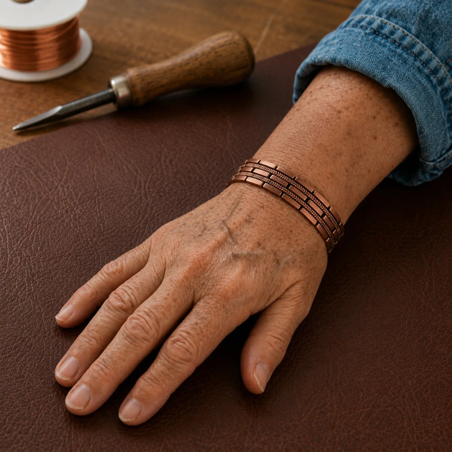 Hatch Men's Copper Bracelet