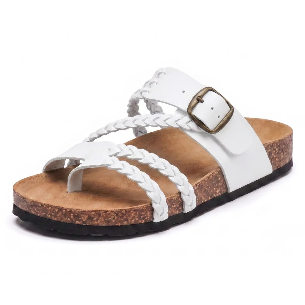 Haylee | Braided Cork Sandals