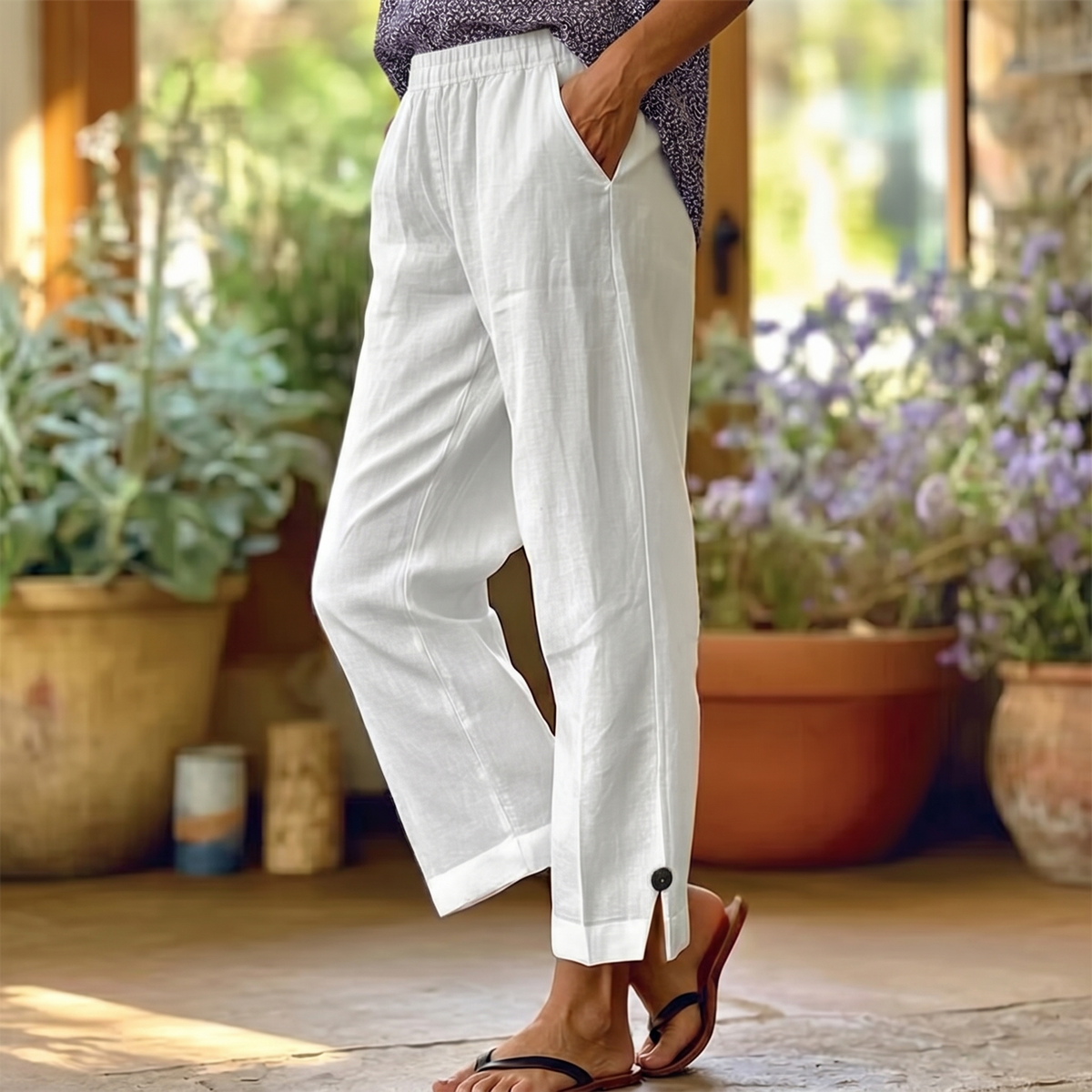 Womee | Soft-Stretch Cropped Pants
