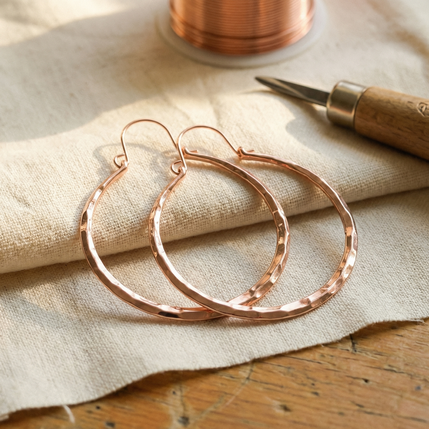Willow Copper Earrings