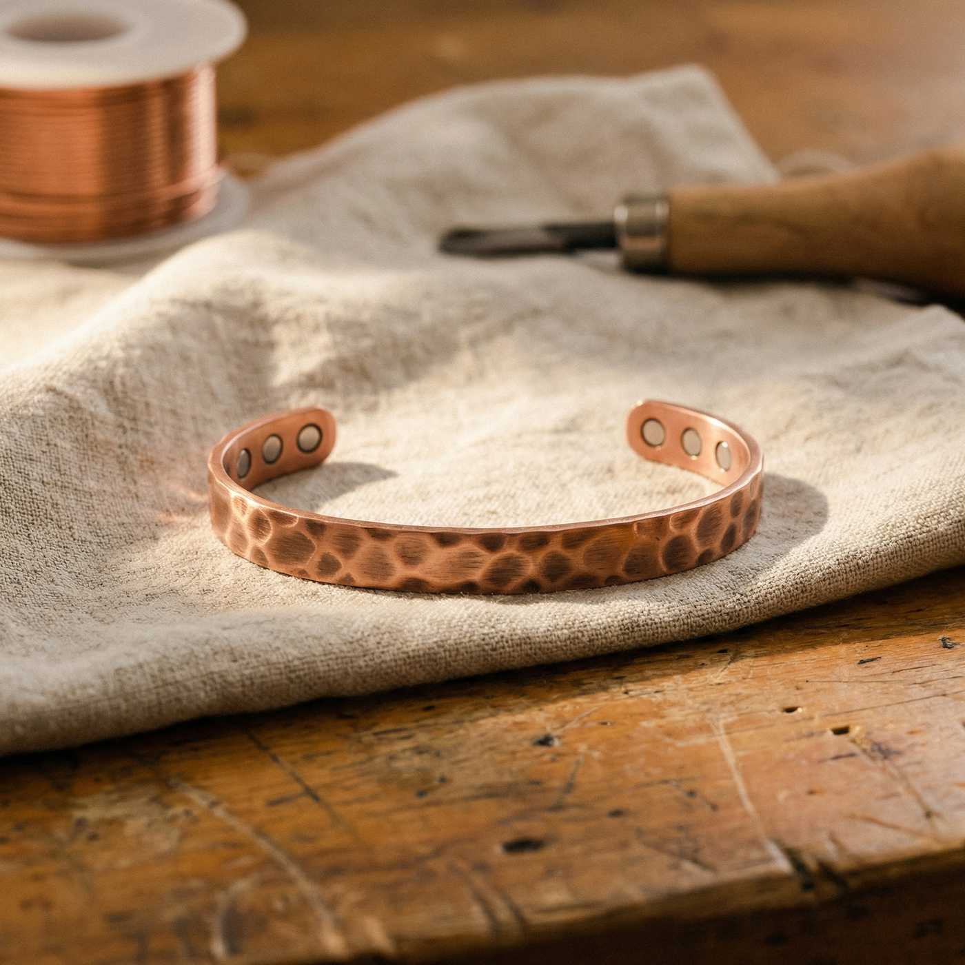 Furrow Copper Bracelet