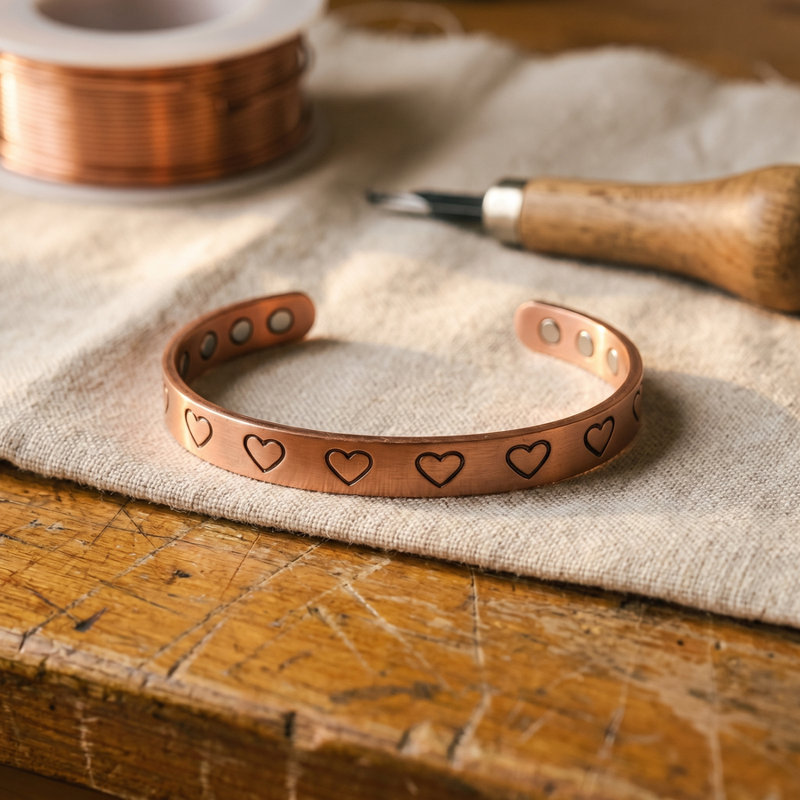 Hearth Copper Bracelet