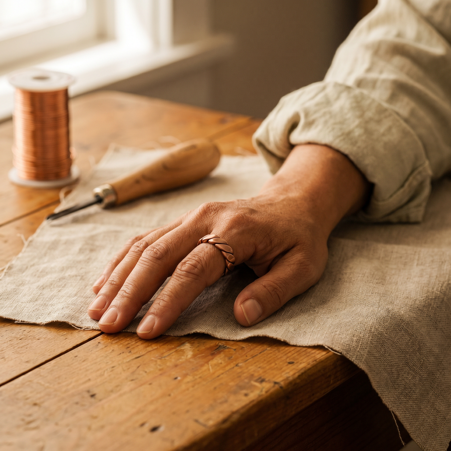 Knap Copper Ring