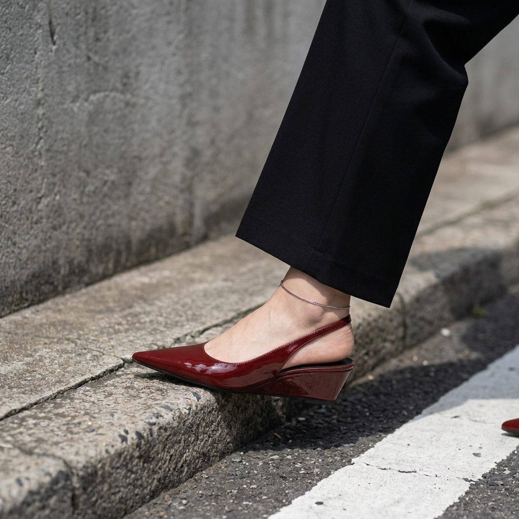 Audrina | Comfort Slingback Wedges