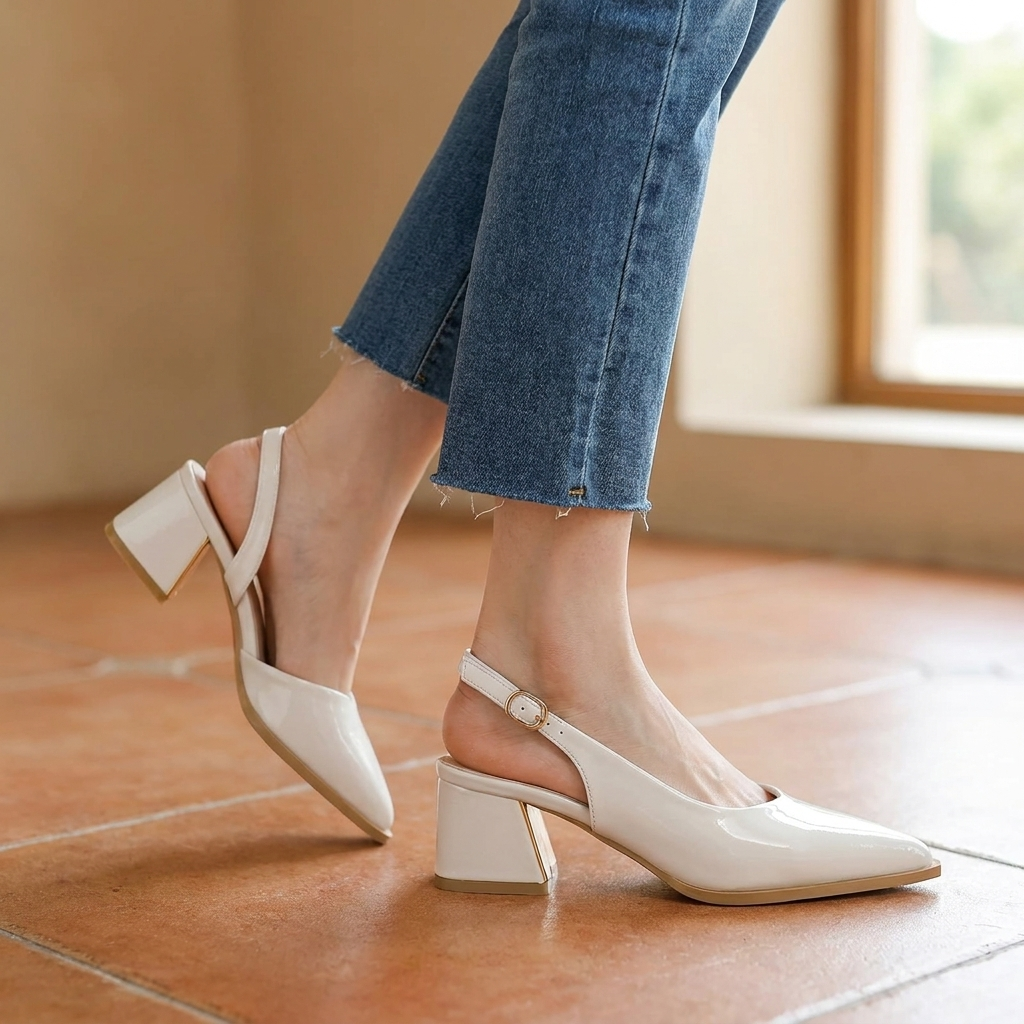 Arya | Comfort Slingback Heels