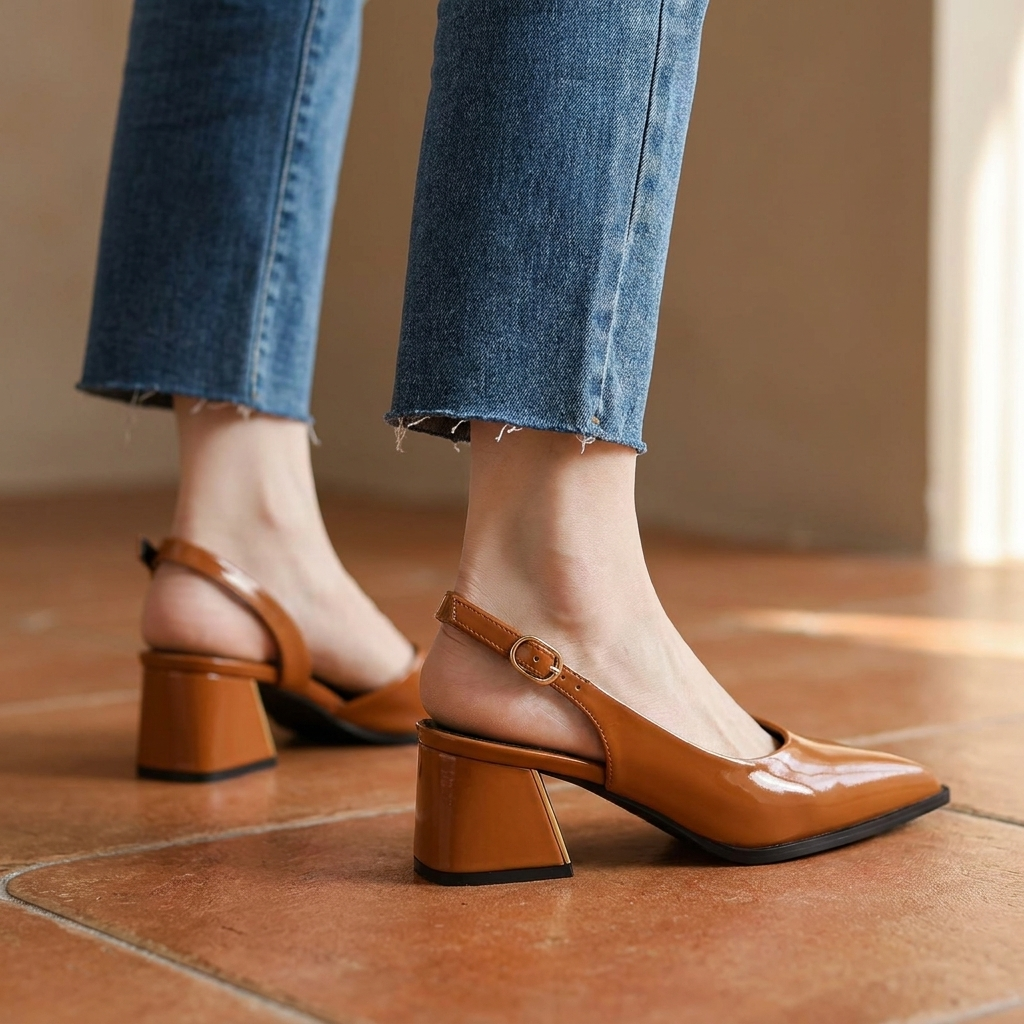Arya | Comfort Slingback Heels