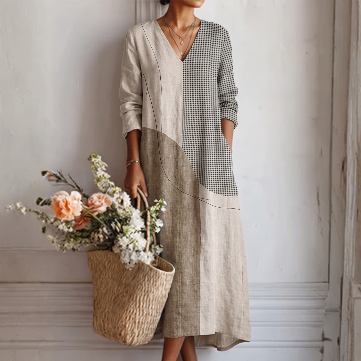 Emma | Striped Elegant Dress