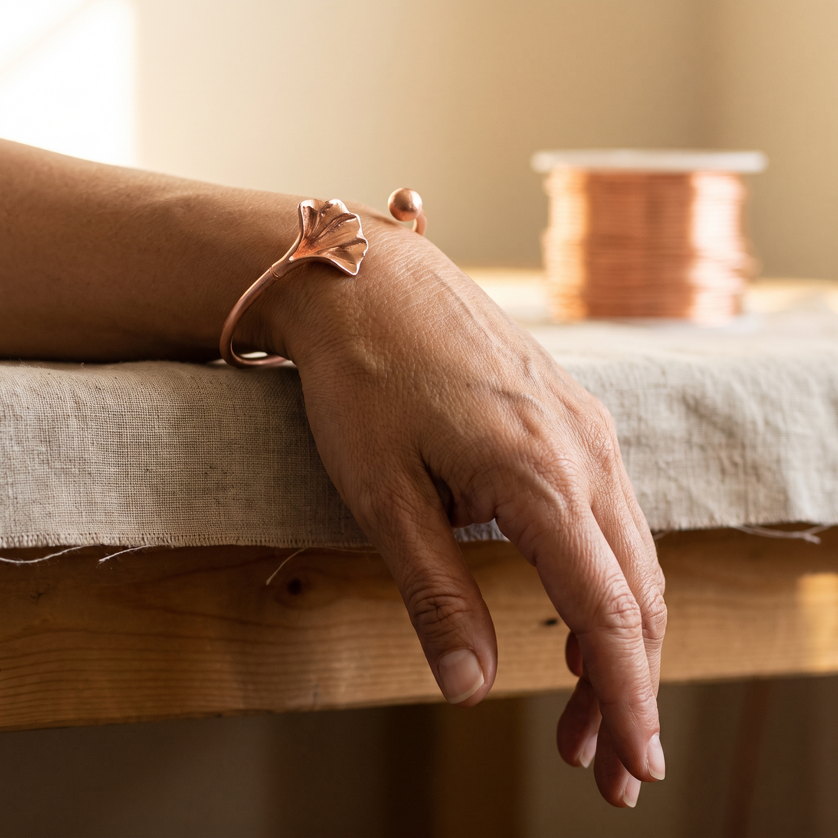 Shell Copper Bracelet