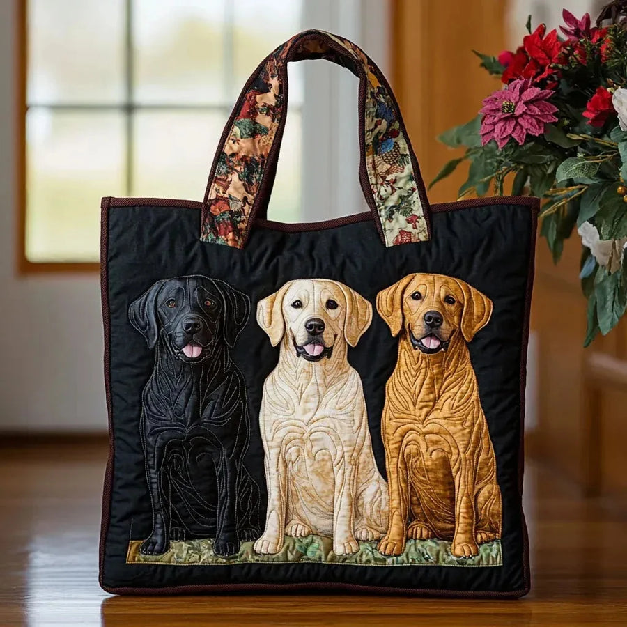 Holly | Quilted Labrador Tote Bag