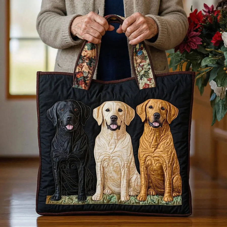 Holly | Quilted Labrador Tote Bag