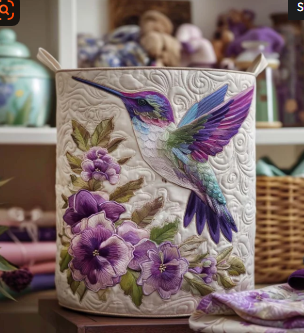 Eva | Hand-Quilted Laundry Basket