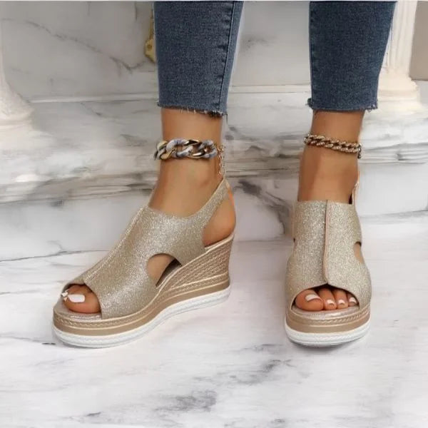 Ilaria | Metallic Summer Sandals