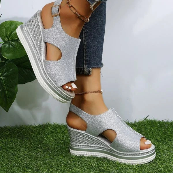 Ilaria | Metallic Summer Sandals