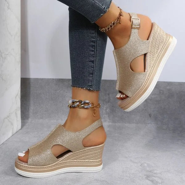 Ilaria | Metallic Summer Sandals