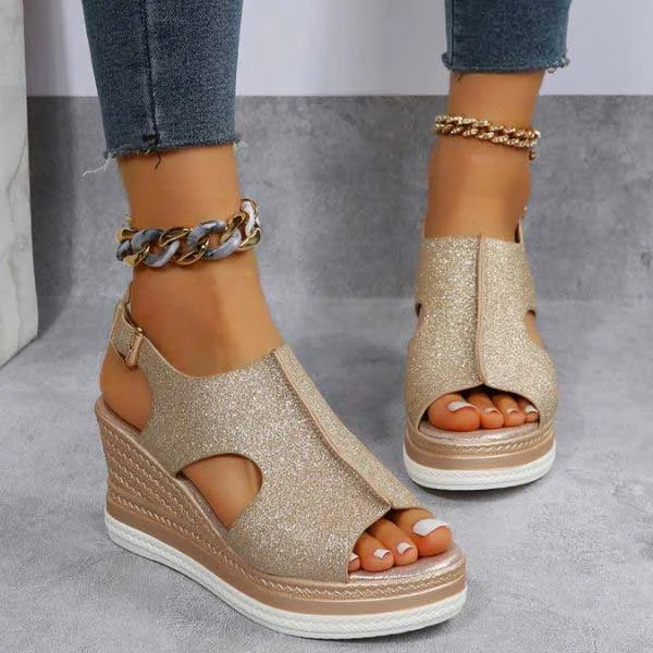 Ilaria | Metallic Summer Sandals