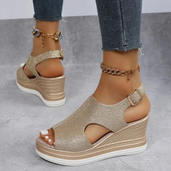 Ilaria | Metallic Summer Sandals