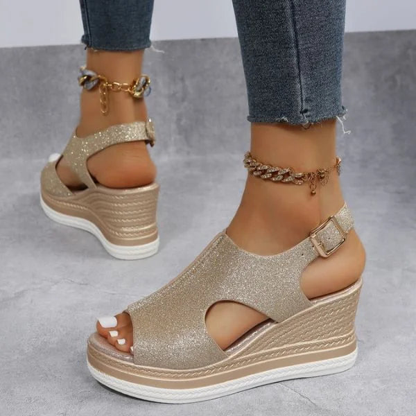 Ilaria | Metallic Summer Sandals