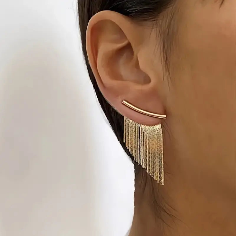 Vintage Gold Dangle Earrings