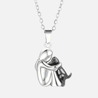 Embrace Dog Pendant Necklace – A Symbol of Love & Loyalty!