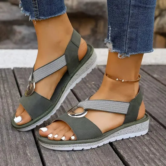 Emmalyn | Arch-Support Crossover Strap Sandals