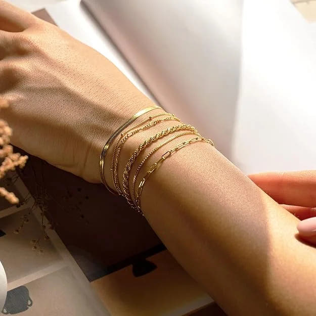 Isabella Vernetta bracelet set | Gold