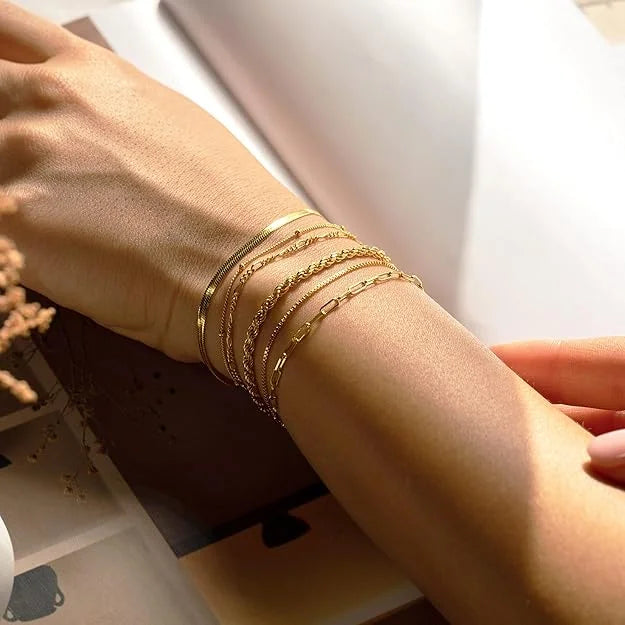 Isabella Vernetta bracelet set | Gold
