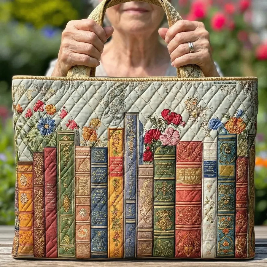Ivana | Quilted Enchanted Library Tote