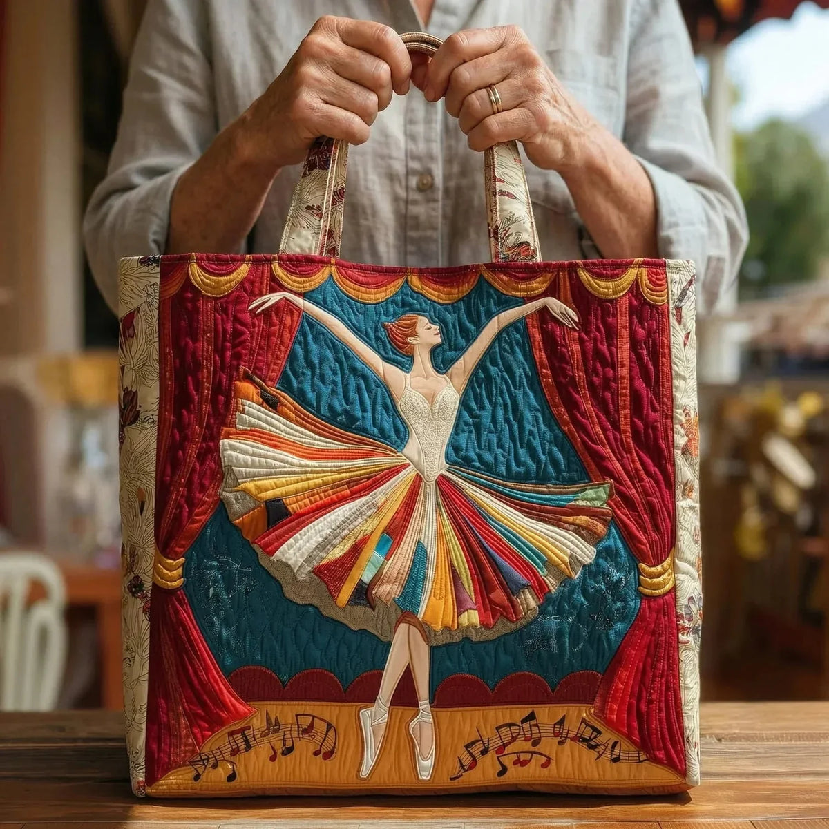 Jenna | Quilted Ballerina Tote Bag