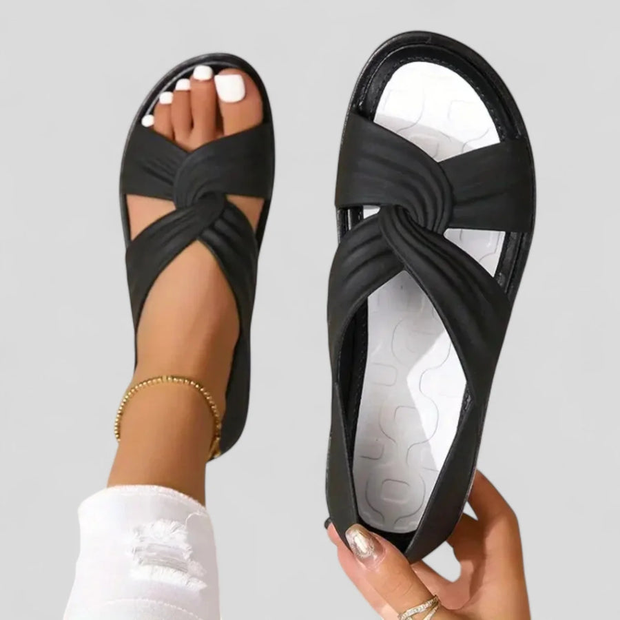 Joyce | Crisscross Strap Comfort Sandals