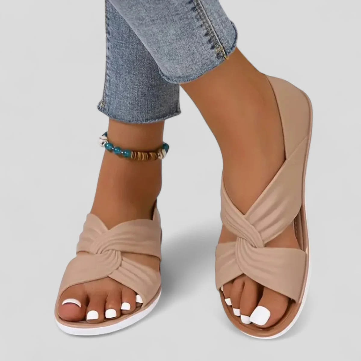 Joyce | Crisscross Strap Comfort Sandals