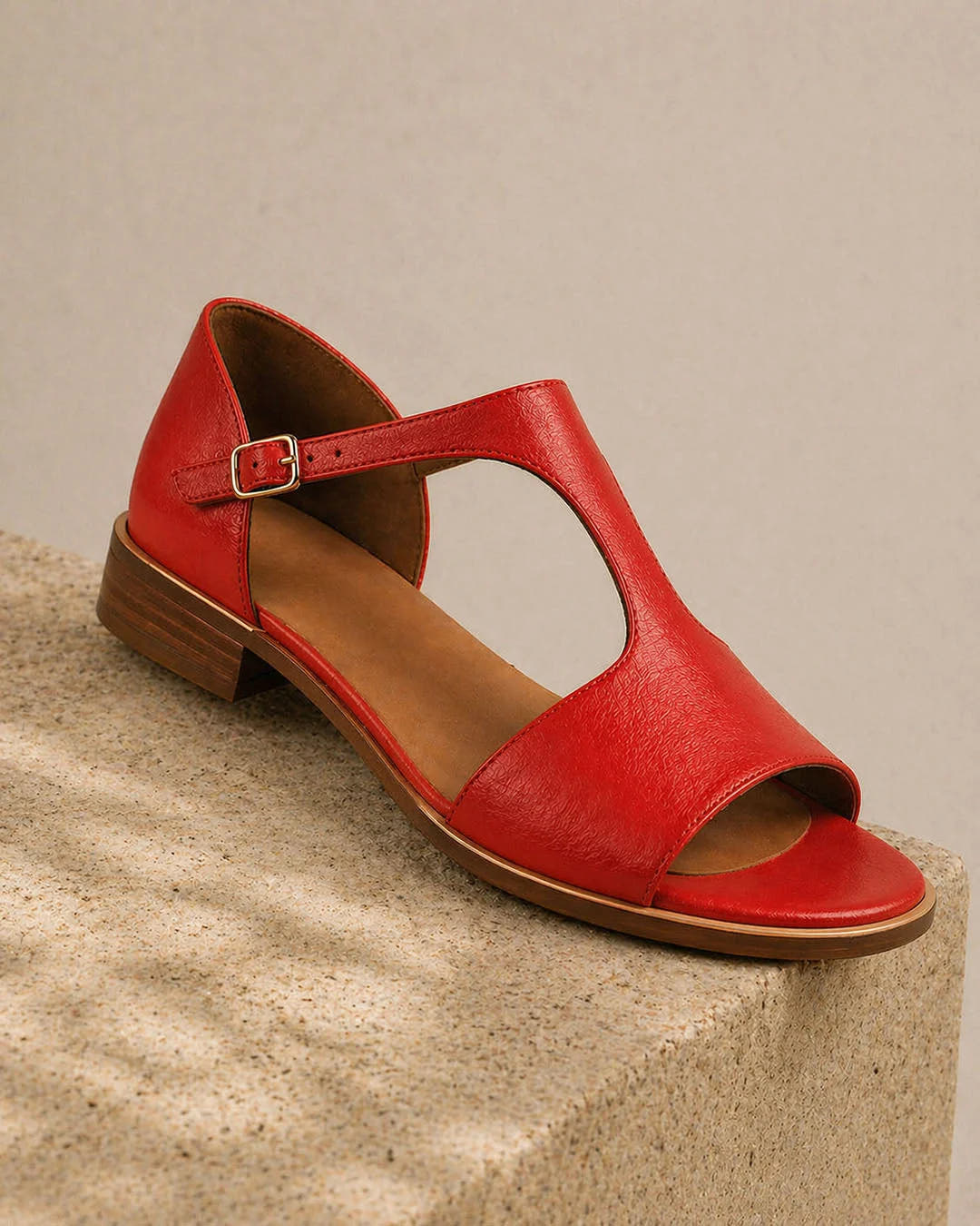 Kira | Adjustable Low-Heel Sandals
