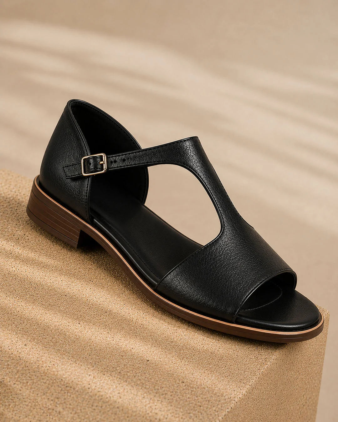 Kira | Adjustable Low-Heel Sandals